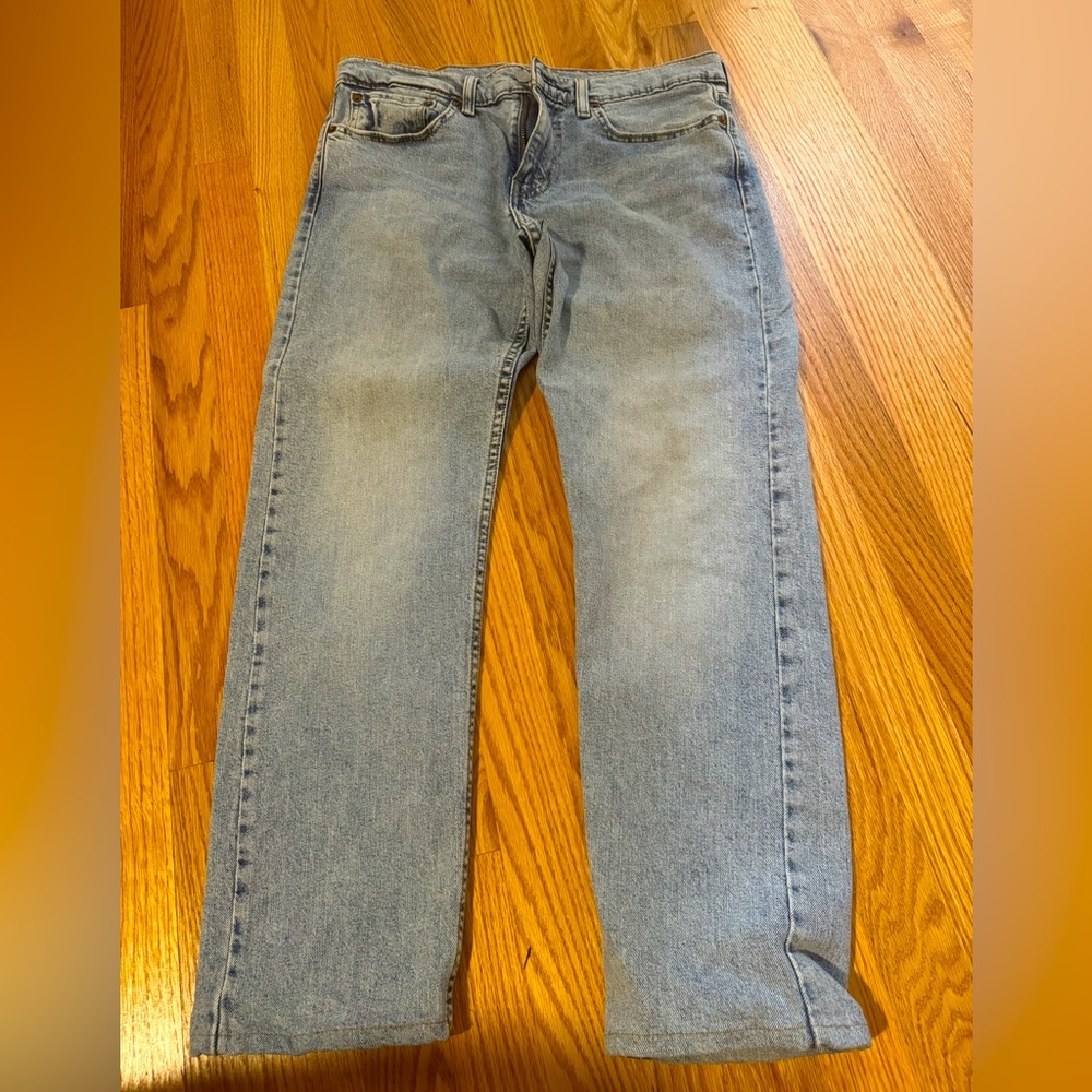 Levi's Mens 502 Jeans Straight Leg Pockets Denim Stonewashed Size 32X30